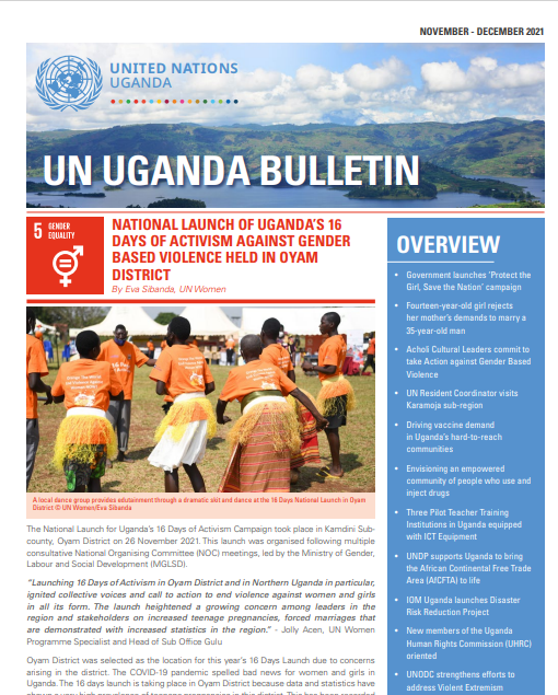 UN Uganda Bulletin November - December 2021 covere