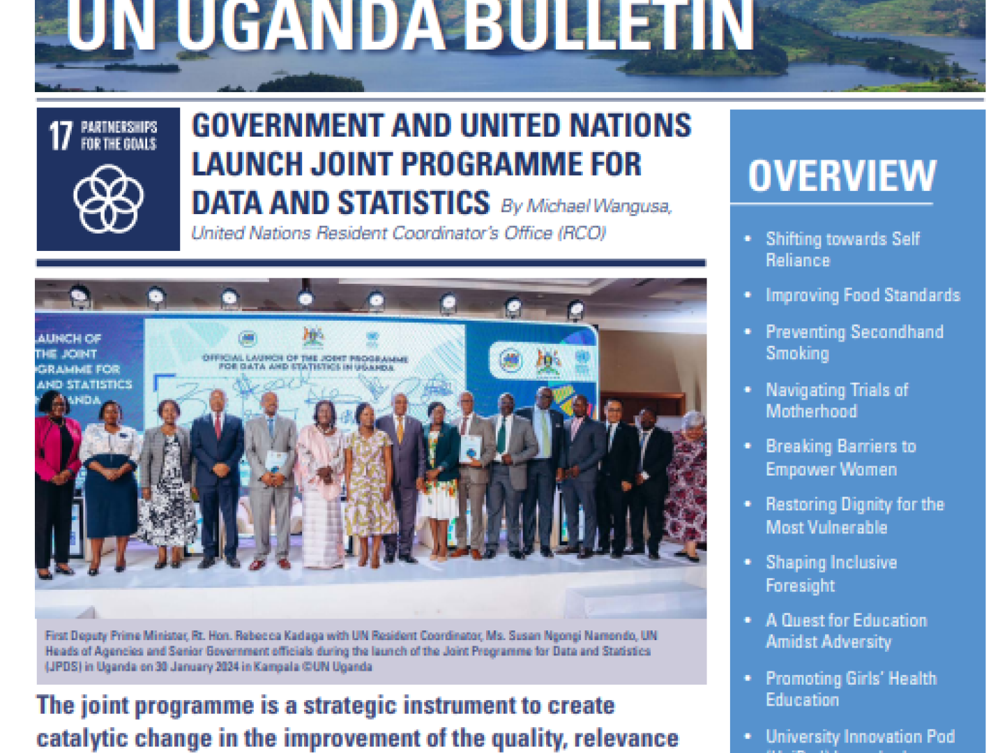 Cover UN Uganda Bulletin January - February 2024