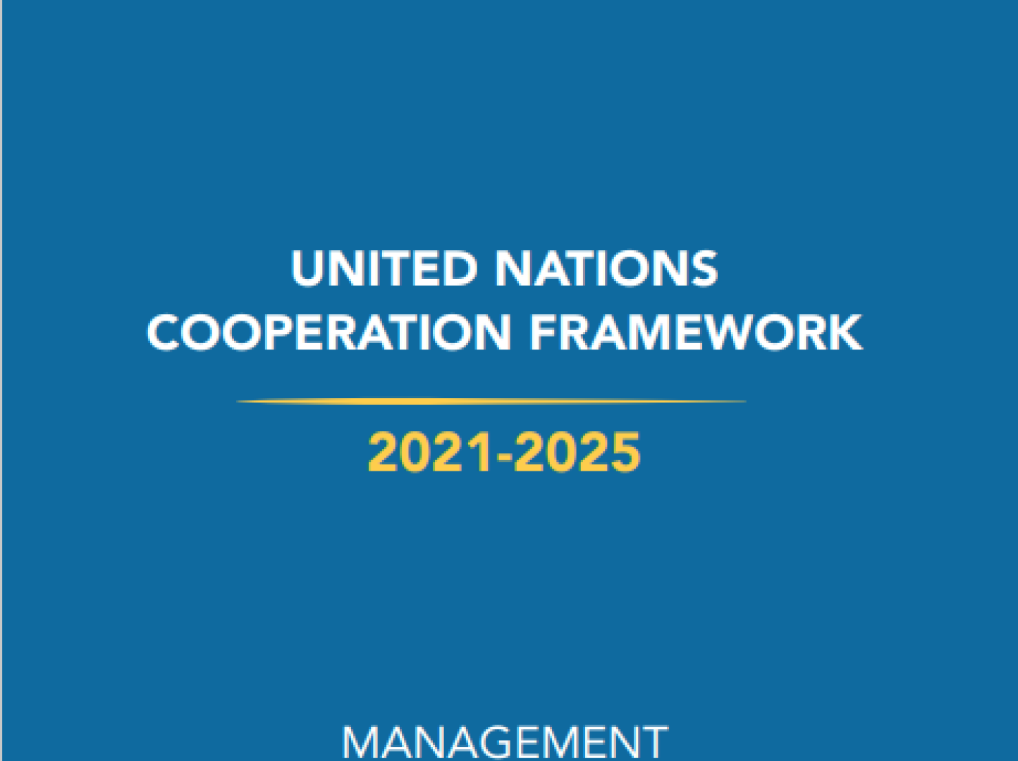 Cover of Uganda United Nations Coordination Framework 2021-2025