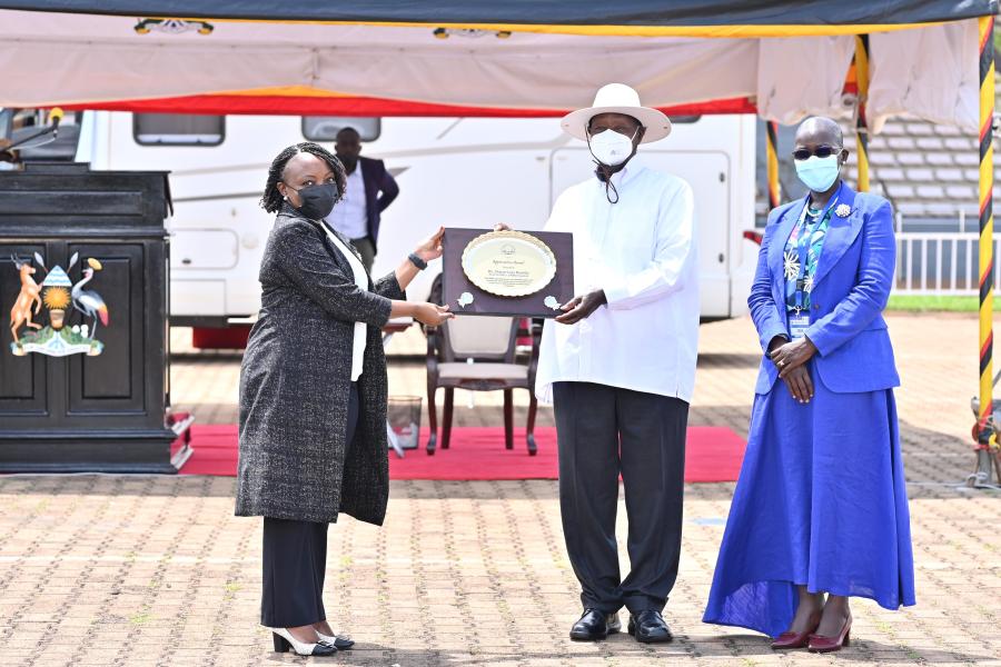 UNODC Head receives award from President of Uganda