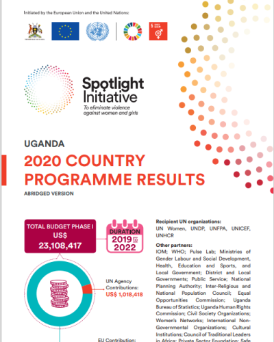 Abridged Spotlight Initiative in Uganda Annual Report 2020