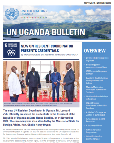 Cover of UN Uganda Bulletin September - November 2024