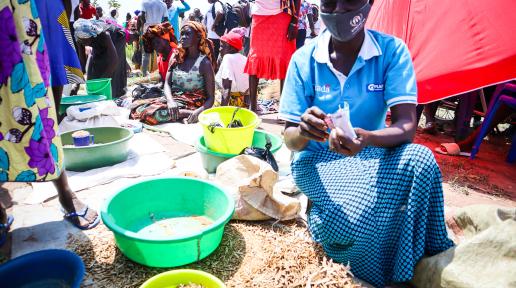 Agnes Tabu is a refugee from South Sudan in Uganda